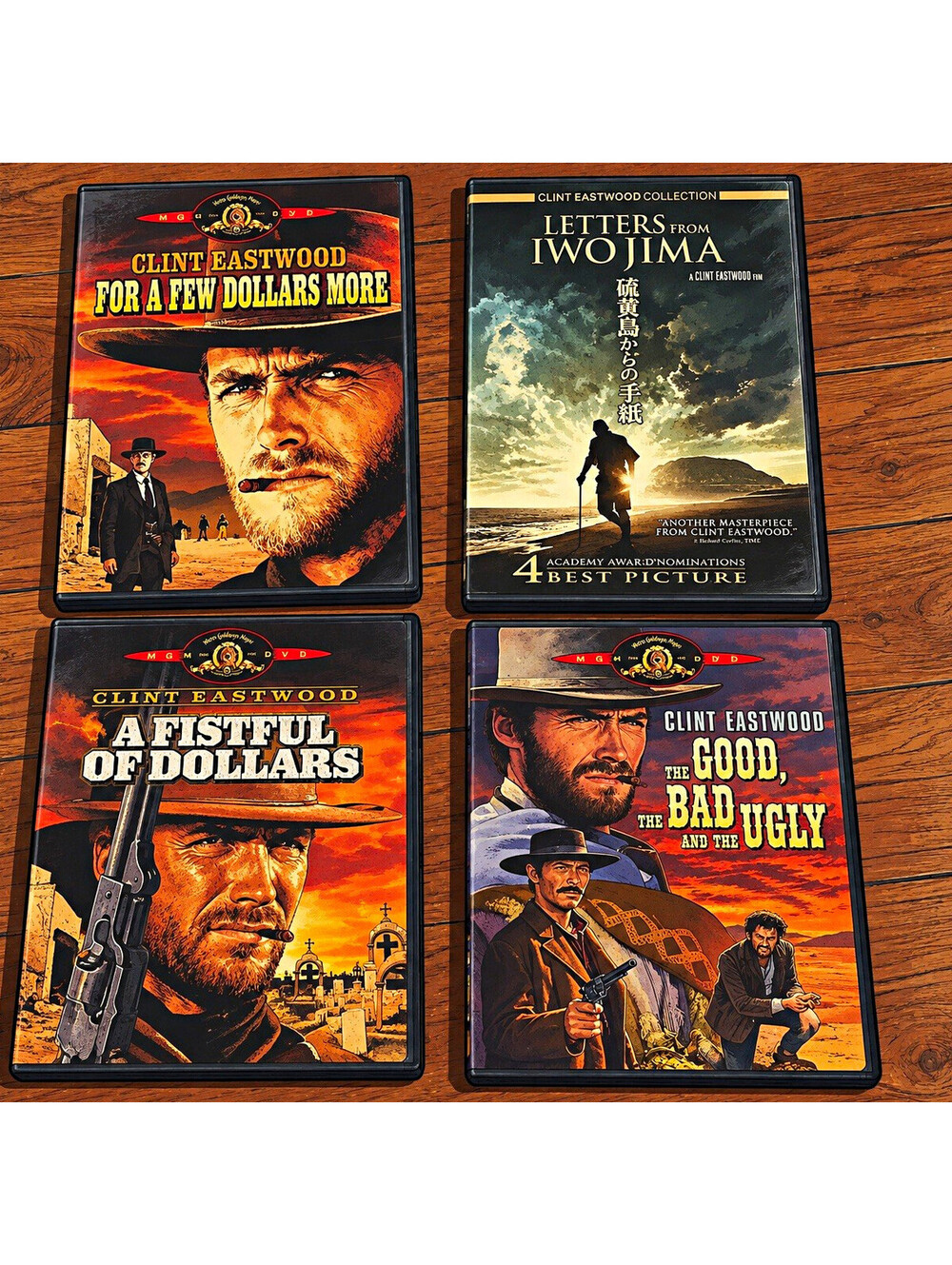 Clint Eastwood Collection DVD Lot (4) Westerns